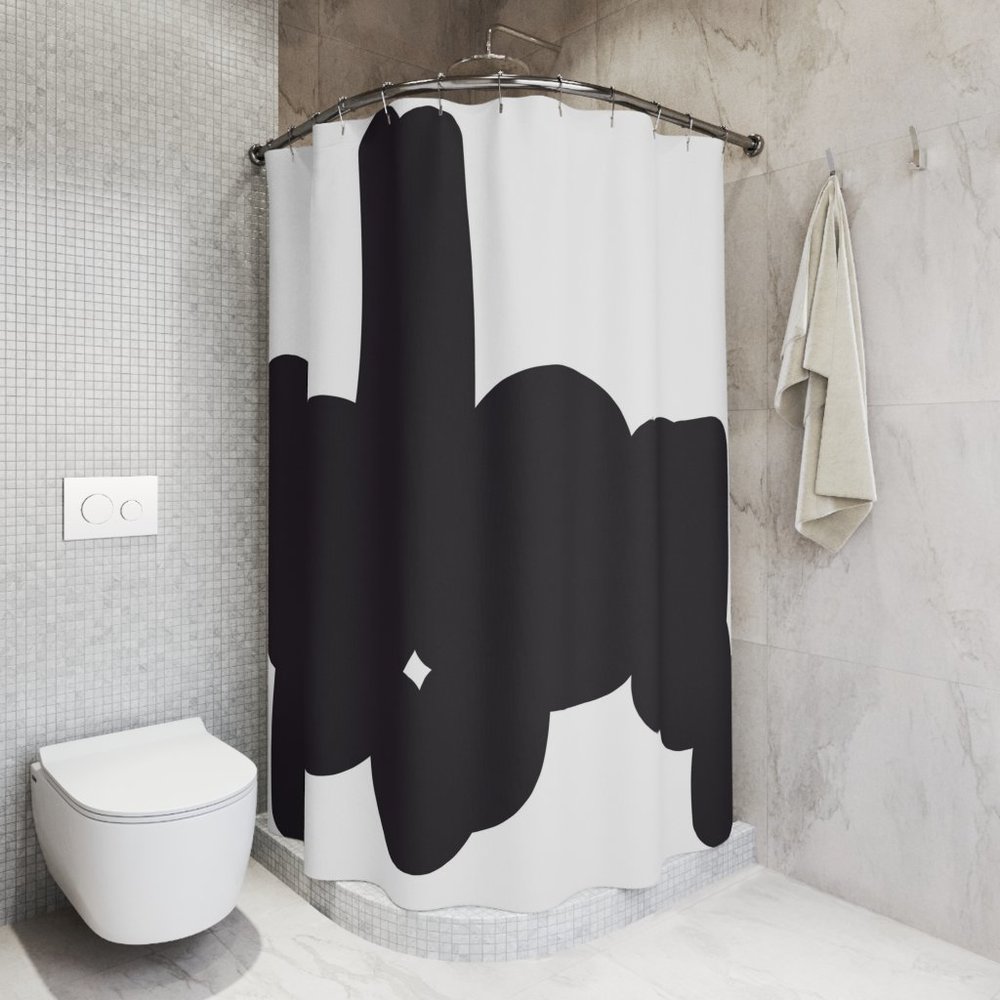 NWOT Abstract Shower Curtain
